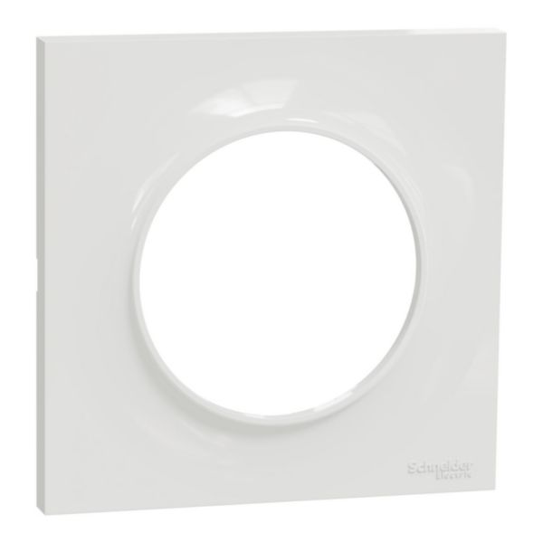 Image principale de Odace plaque styl blanc 1 poste Réf S520702