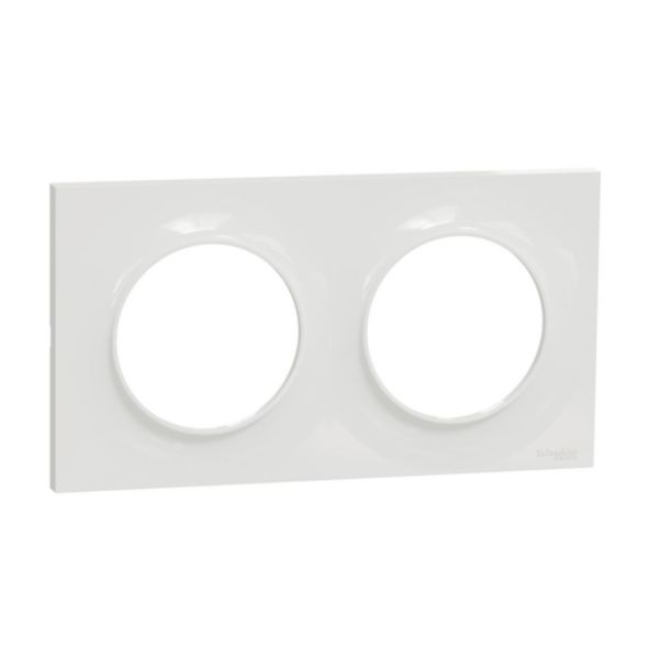 Image principale de Odace plaque styl blanc 2 postes Réf S520704