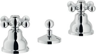 Mélangeur bidet 3 trous a/inverogat par le bidet Grazia chrome réf. GRC5015/1CR