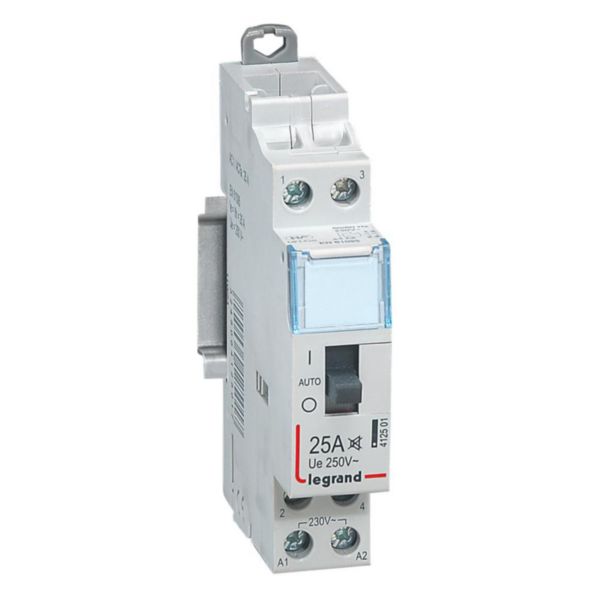 Contacteur domestique silencieux 230 V~ 2P 250 V~/25 A 2 F Ref.412501