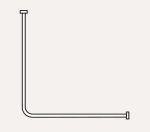 Rail en L, 1000 x 1000 mm, Réf. 24043