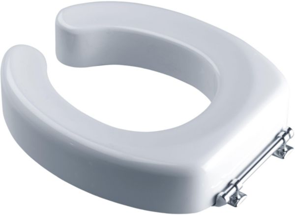 Réhausse pour cuvette WC en polyuréthane, à fixer, blanc réf. 047580