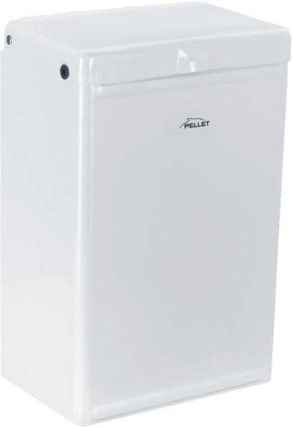 Poubelle murale 8,5 litres, 21 x 21 x 28 cm, acier inoxydable anti-corrosion, inox poli brillant réf. 877155