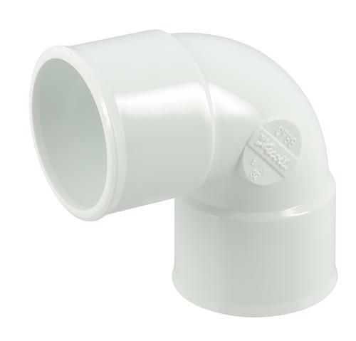 Coude simple femelle femelle 87°30 diamètre 32mm blanc Réf. UCF88B