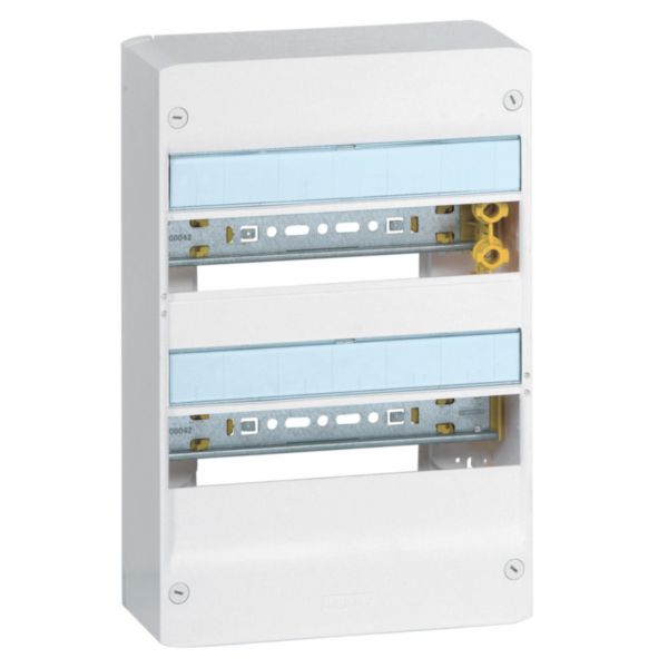 Coffret Drivia 13 modules 2 rangées IP30 IK05 Blanc RAL 9003 Réf 401212
