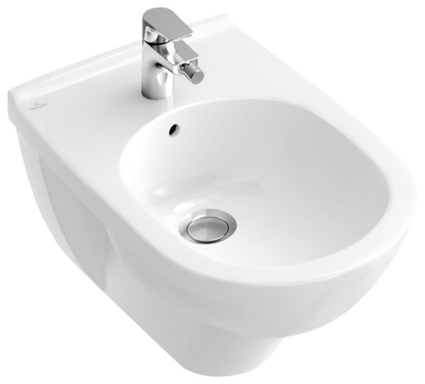 Bidet suspendu ONOVO 36x56cm en porcelaine, avec trop-plein, blanc réf. 54600001