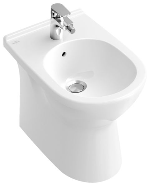 Bidet sur pied ONOVO 36x56cm en porcelaine, avec trop-plein, blanc réf. 54610001
