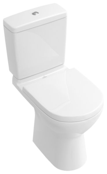 Cuvette sur pied pour ensemble WC à fond creux ONOVO 36x67cm en porcelaine, avec sortie horizontale, blanc réf. 56611001