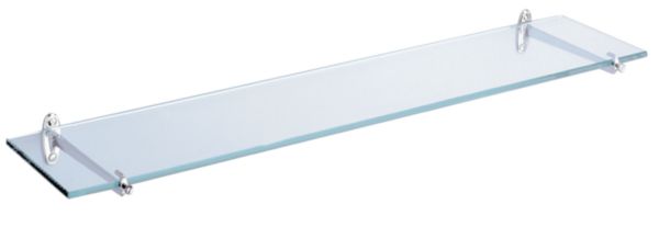 Jeu de 2 supports tablette chromés Réf 600