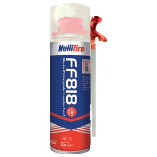 Nullifire FF818 mousse expansive coupe-feu gris 2en1 500 ml Réf. FF818397265