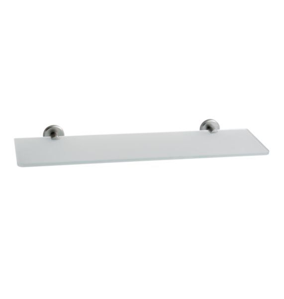 Tablette murale avec verre sécurit, inox réf. 60357