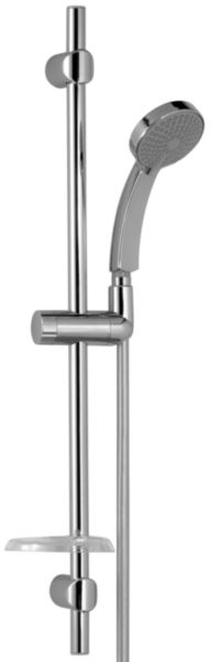 Ensemble de douche CITRUS, comprenant barre + douchette D 90 + flexible, chromé réf. E12907-CP