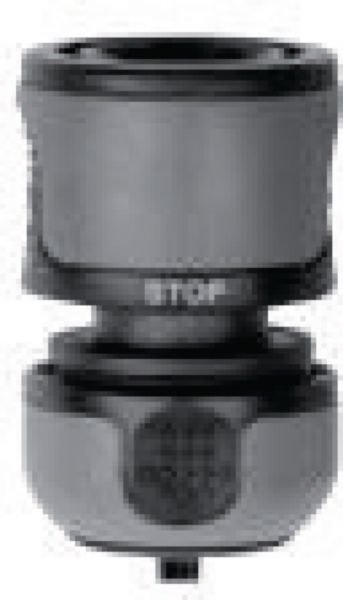 Raccord stop plastique D.19mm - Bi-matière intégral, réf. 3951412