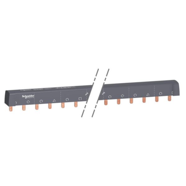 Acti9 ic60, peigne à dents, 3 x n+p, 100a, 24 modules de 18mm réf. A9XPH524