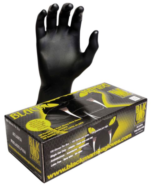 Boîte de 100 gants BLACKMAMBA XL Réf. BLM05008