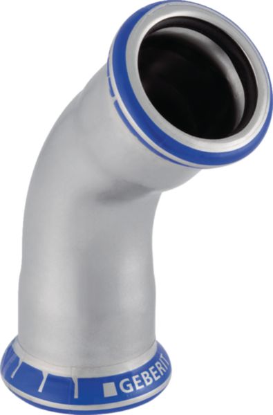 Coude 45° D35mm, acier inox Réf 32606