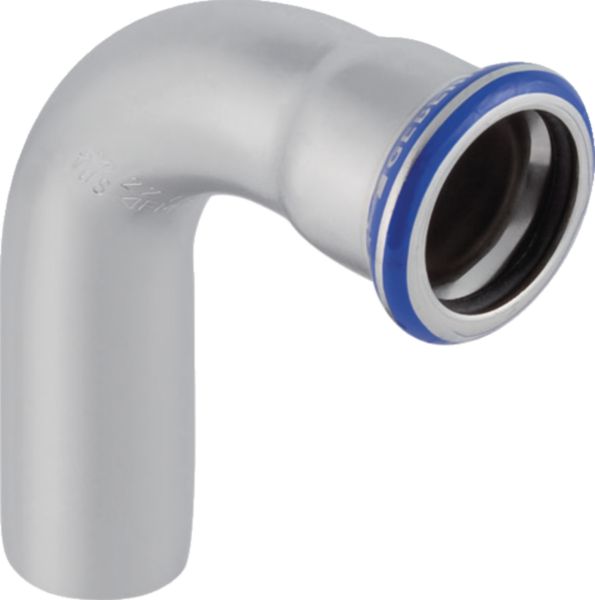 Coude 90 degrés avec extrémité à emboîterD15mm inox réf 30302