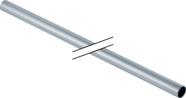 Tube acier électrozingué grosse botte D22-19 mm Longueur 6m Réf. 29104