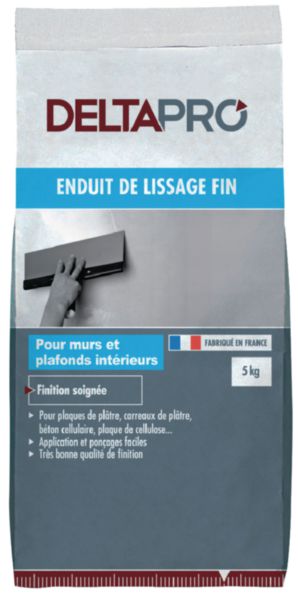 Enduit de lissage fin DELTAPRO sac 5kg