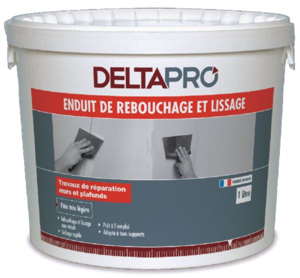 Enduit de rebouchage et lissage DELTAPRO seau de 5 litres