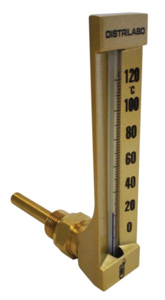 Thermomètre équerre boitier pl 63 mm 15 x 21 -30/+50°