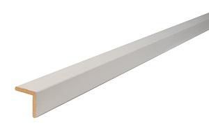 Image principale de Baguette d'angle arrondie MDF prépeint blanc 28x28x2440mm Réf. 0099708