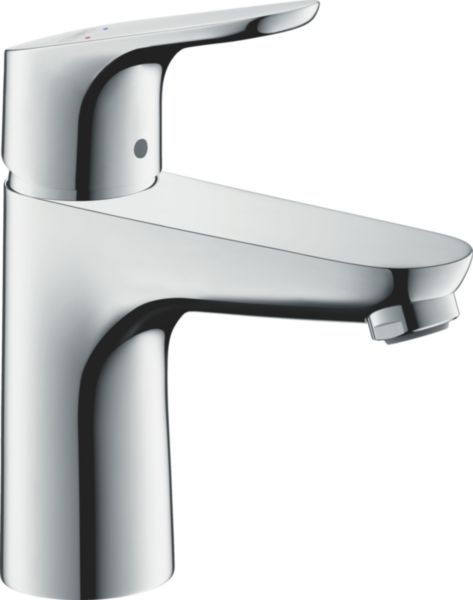 Mitigeur lavabo FOCUS 100 EcoSmart et CoolStart avec tirette et vidage  Chromé 31621000