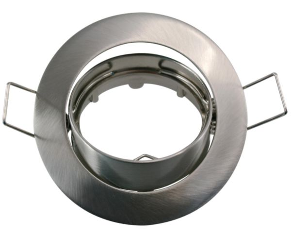 Anneau rond orientable zamac alu brossé - Réf. 407467