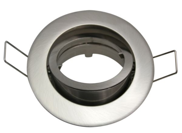 Anneau rond 1/5 orientable zamac alu brossé - Réf. 407469