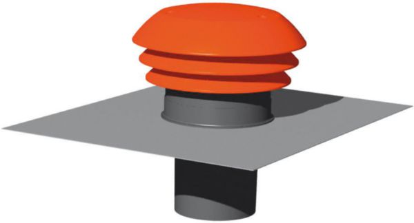 Entrée/Sortie d'air pour toiture, couleur gris, diamètre 160 Réf. 422963
