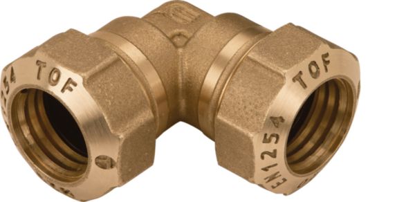 Coude egal laiton pe25 réf 10080005PFB