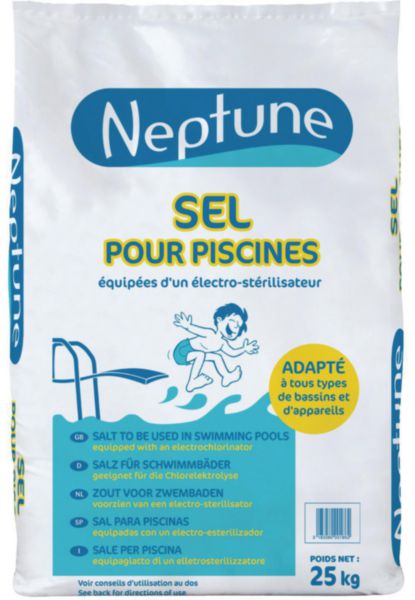 Sel pour piscine Neptune en sac de 25kg Réf. 108984