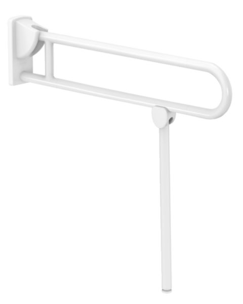 Barre relevable avec béquille diamètre 32 mm Nylon HR blanc 850 mm réf. 5170N