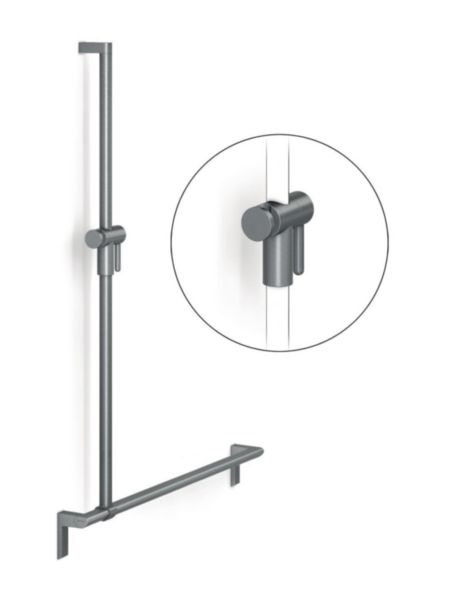 Main courante douche 900 x 1200 mm 700.485.090 anthracite réf. 7485090095