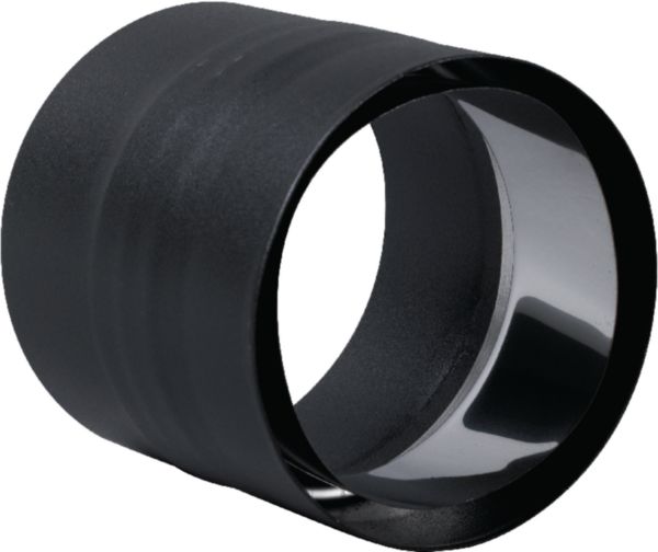 Raccord anti-bistre noir mat diamètre 150 mm réf. 344111