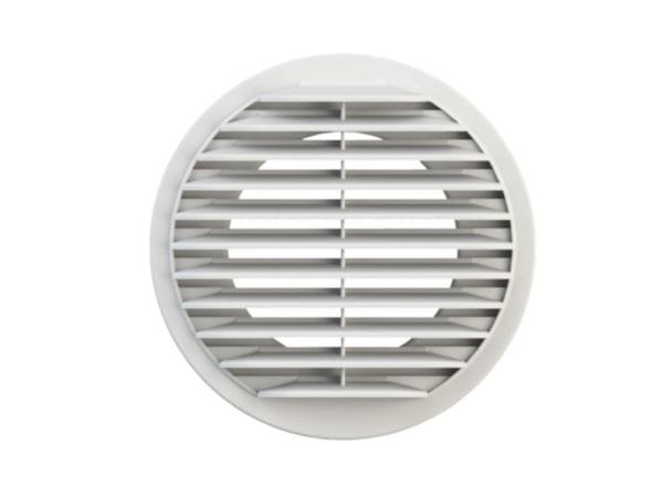 Image principale de Entrée ou sortie d'air murale 125 mm plastique Réf 464041