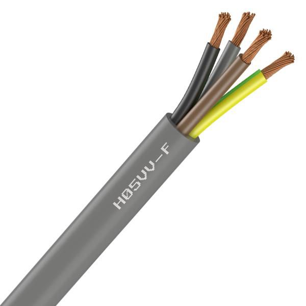 Câble souple domestique H05VVF 4G1,5 - gris - couronne de 100 mètres