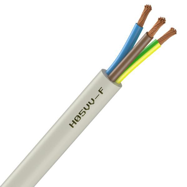 Câble souple domestique H05VVF 3G1,5 - blanc - couronne de 100 mètres