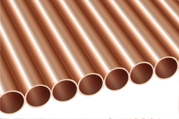 Tube cuivre NF écroui demi dur diamètre : 16mm épaisseur : 1mm barre de 3 mètres réf.2821028078508