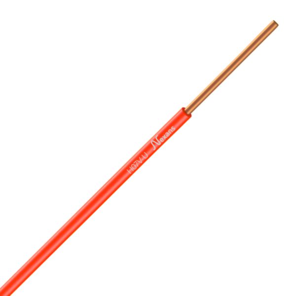 Fils de câblage résidentiel rigides H07VU 1 x 2,5 - orange - couronne de 100 mètres