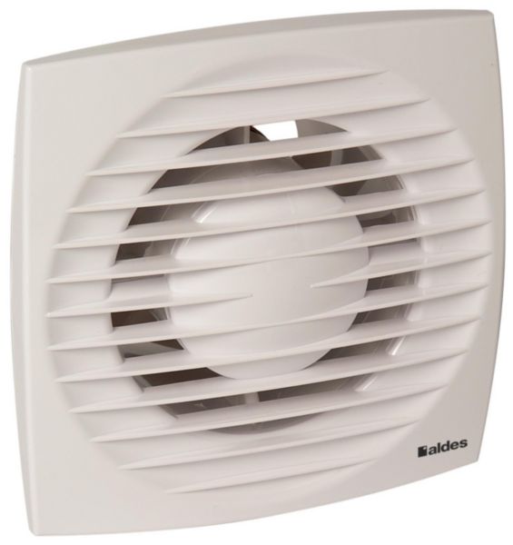 Extracteur ponctuel DESIGN Ø 100 mm avec arrêt manuel instantané. Applicable en salle de bain, buanderie ou WC. 11022300
