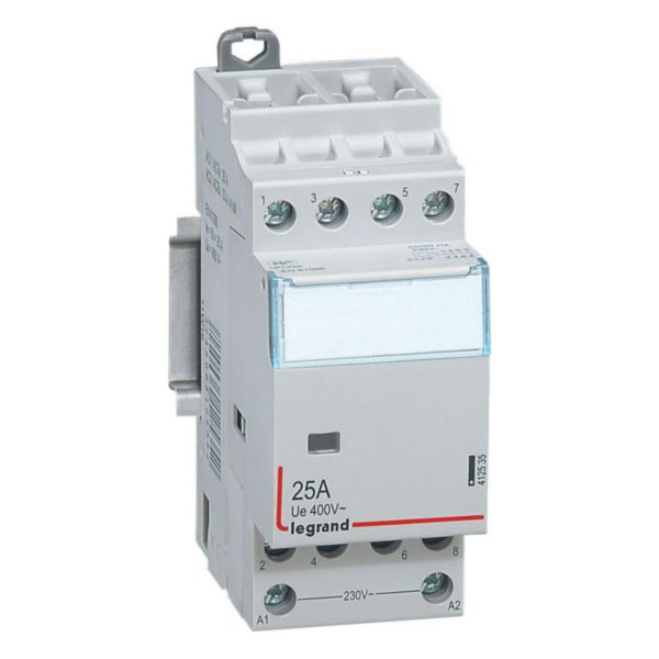 Image principale de Contacteur de puissance bobine 230 V~ 4P 400 V~ 25 A 4F 2 mod Ref.412535