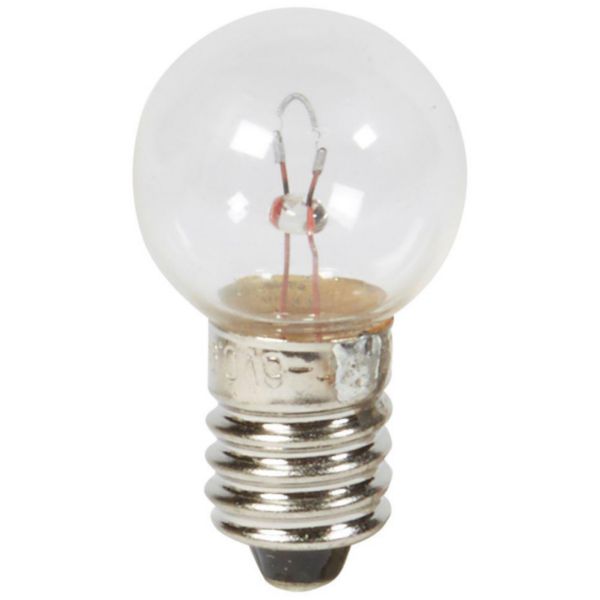 Ampoule culot E10 6V 0,90A 5,5W pour maintenance lampe portable d'intervention 060797 Réf. 060929
