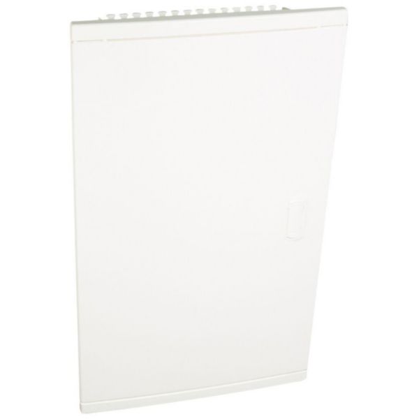 Coffret encastré porte isolante galbée 3 rangée 36+6 mod blanc RAL 9010 Ref.001513