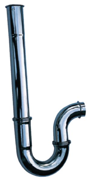 Siphon Altech horizontal, simple diamètre 32 Laiton Nickelé mat