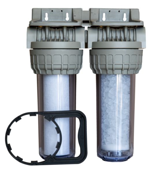 Filtre duo Altech avec cartouche anti-sédiment 20µ et polyphosphate