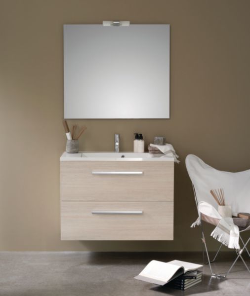 Meuble 2 tiroirs, 90 cm Alterna Concerto Bois clair