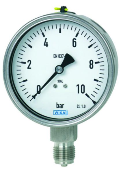 Manomètre 100mm 0 à 16 b euro 50x rac.vert. Réf 2335RV15R
