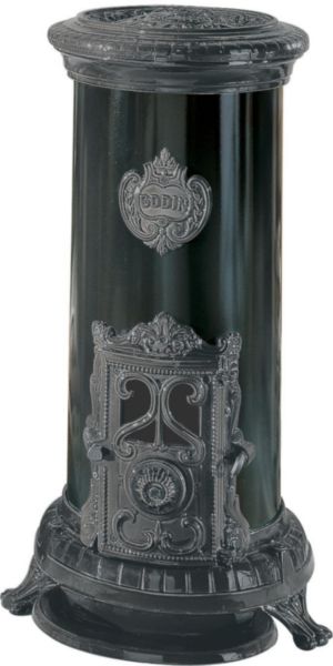 Poêle à bois bûches PETIT Godin anthracite 10 kW 180 - 380 m 3 réf. 31210053