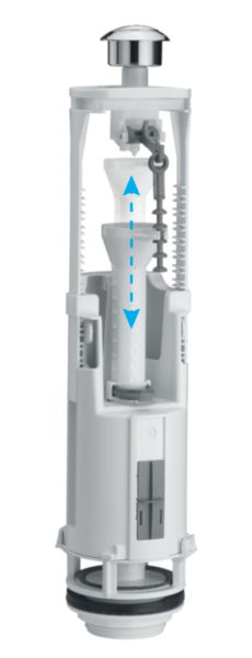 Image principale de Mécanisme OPTIMA S, double touche 3 / 6 L, réglable en hauteur réf. 32700010